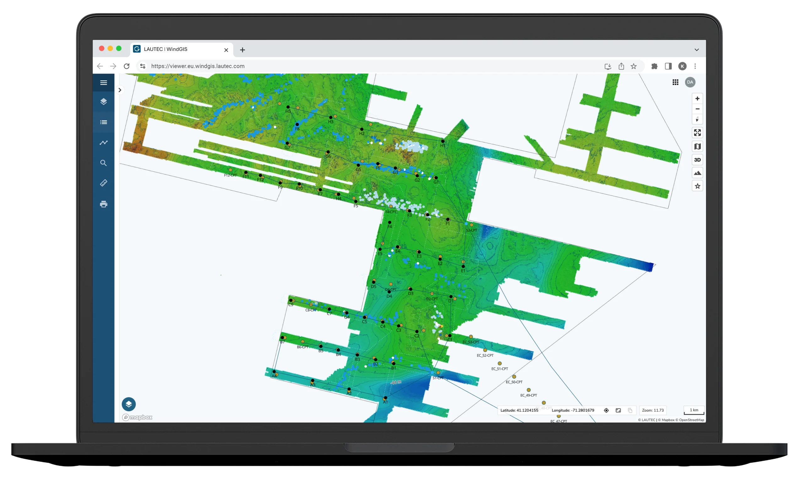 Wind GIS offshore wind by LAUTEC